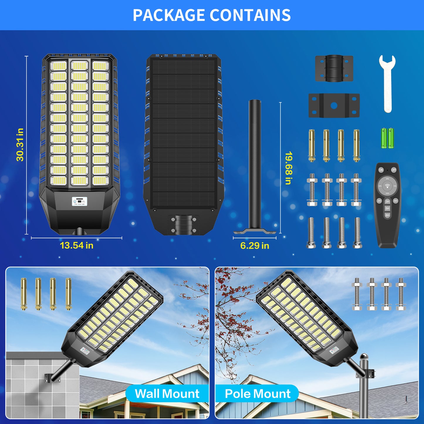 HYKENTE TW036 1080LED SMD 5730 Solar Street Light