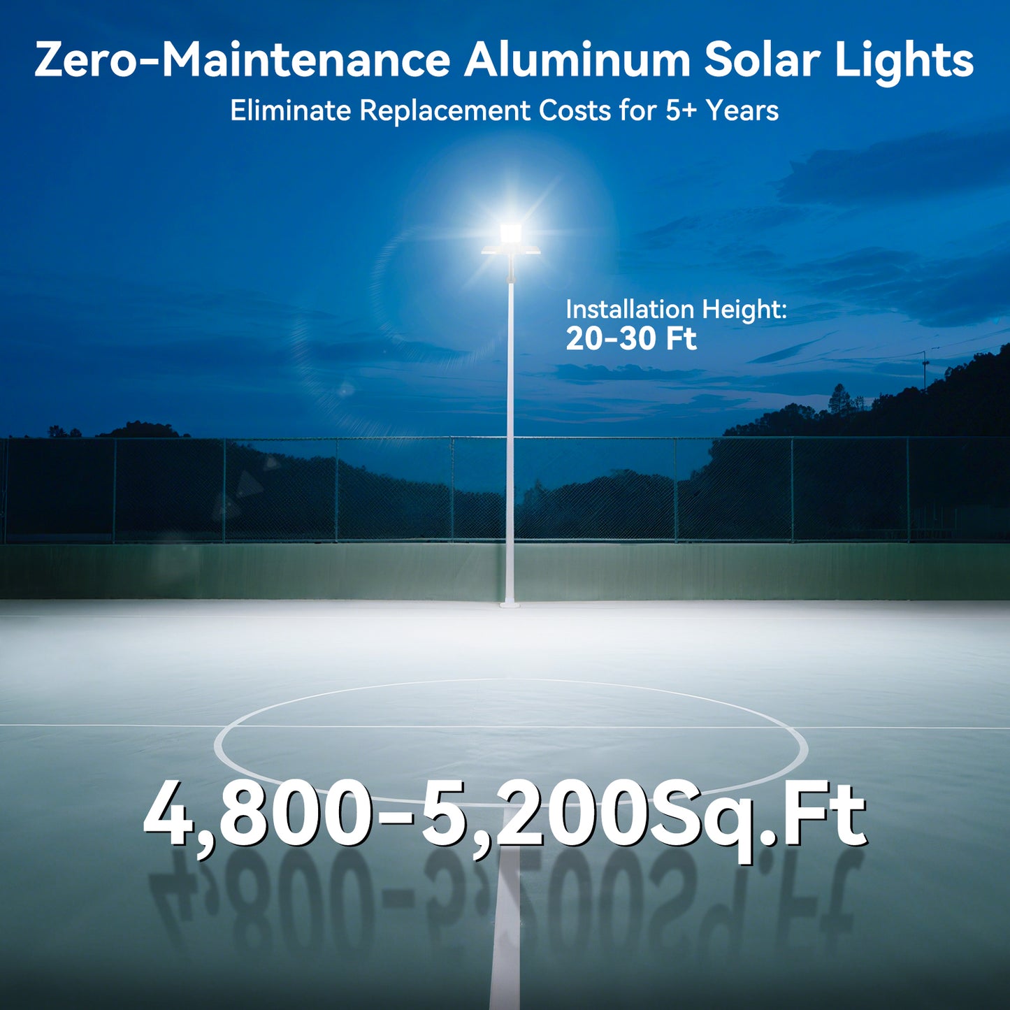 HYKENTE SZ400 144LED SMD 5054 Double Panel Solar Street Light