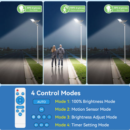 HYKENTE SZ300 144LED SMD 5054 Aluminum Solar Street Lamp