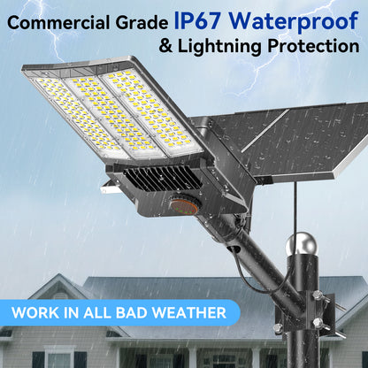 HYKENTE SZ400 144LED SMD 5054 Double Panel Solar Street Light