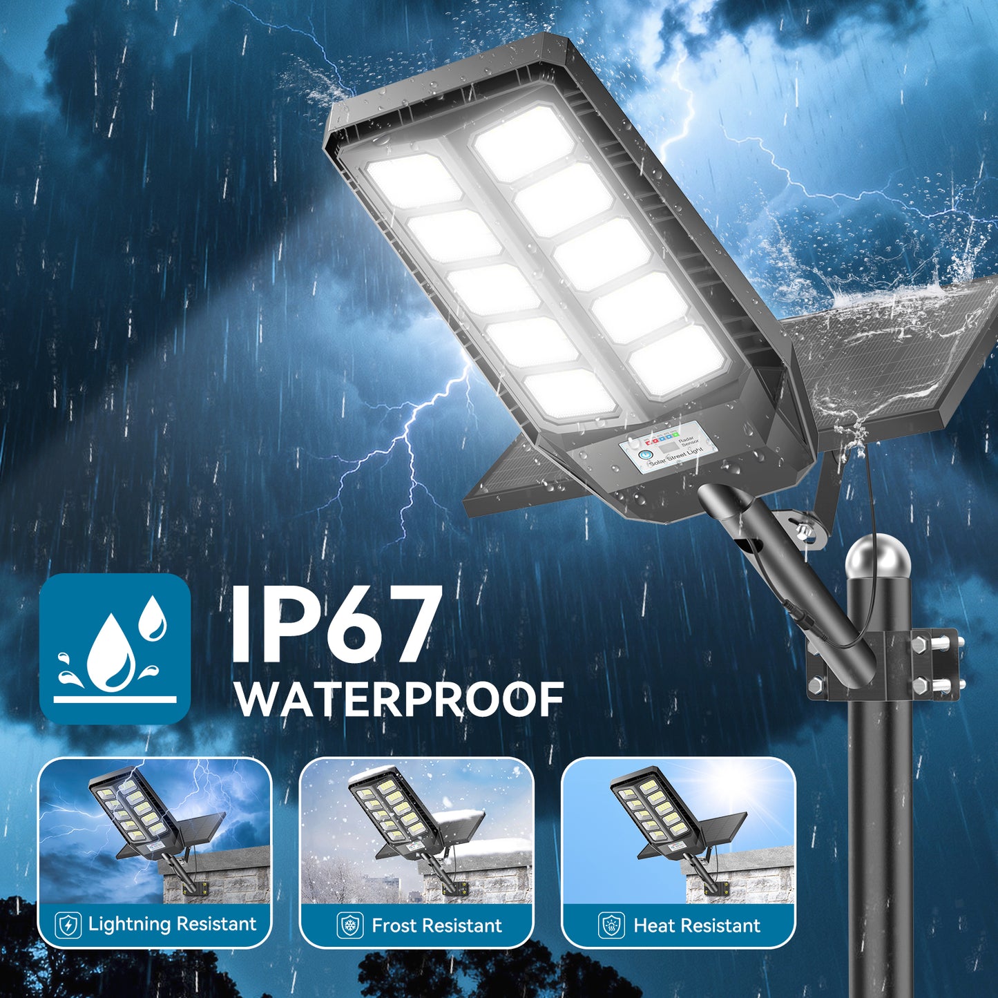 HYKENTE TW001C 330LED SMD 5730 Solar Street Light