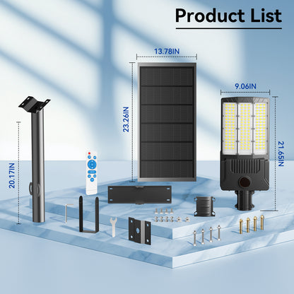 HYKENTE SZ300 144LED SMD 5054 Aluminum Solar Street Lamp