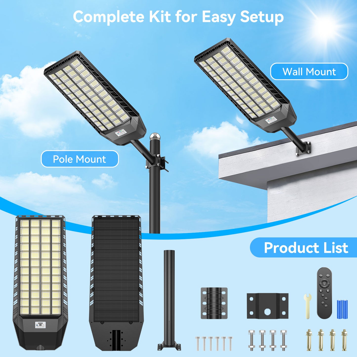 HYKENTE TW048 1680LED SMD 5730 Solar Street Light
