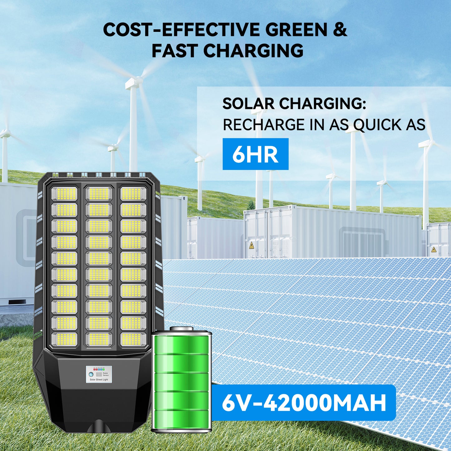 HYKENTE TW030C 750LED SMD 5054 Mini Solar Street Light