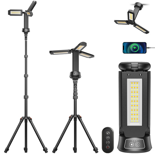 HYKENTE CY010 Remote Control  Rechargeable Camping Light with Tripod Stand