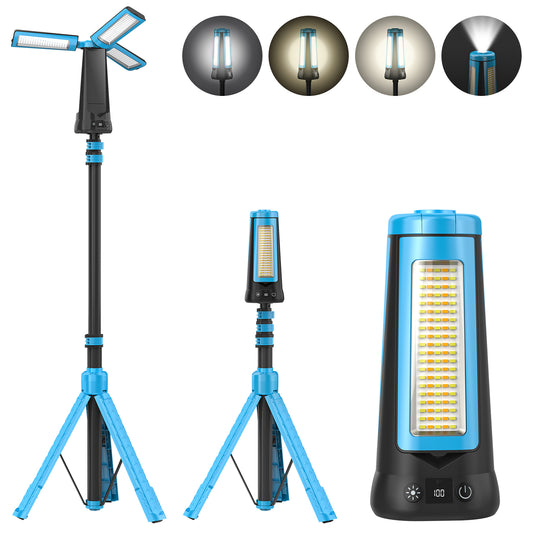 HYKENTE CY300 Outdoor Waterproof LED Camping Lamp Rechargeable Work Light with Power Bank Function Blue