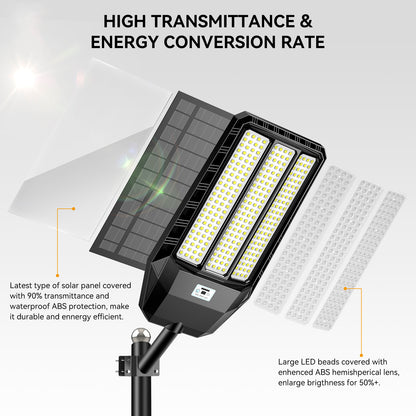 HYKENTE TW024C 276LED SMD 5054 Solar Street Lamp