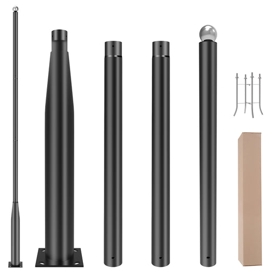 4M 13FT Q235 Galvanized Steel Light Pole