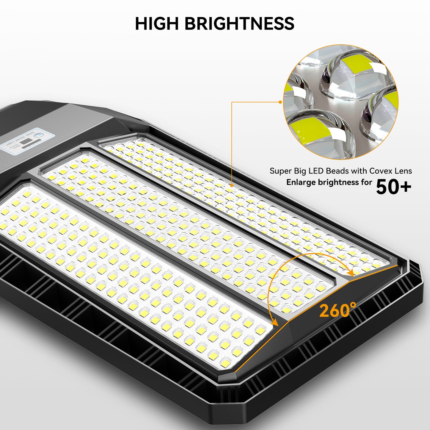 HYKENTE TW024C 276LED SMD 5054 Solar Street Lamp