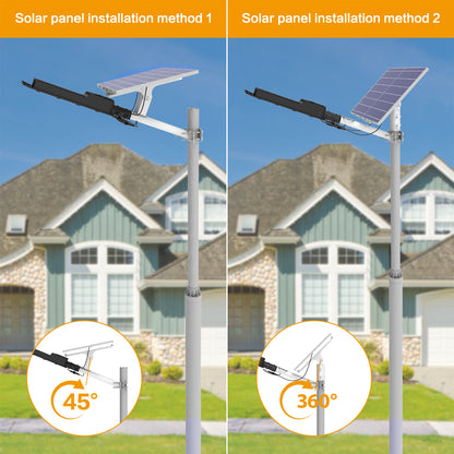 HYKENTE BD008 780LED 36000mAH SMD 2835 Aluminum Solar Street Lamp Black