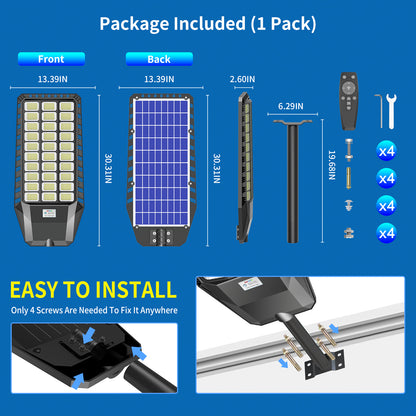 HYKENTE TW030 900LED SMD 5054 Solar Street Light