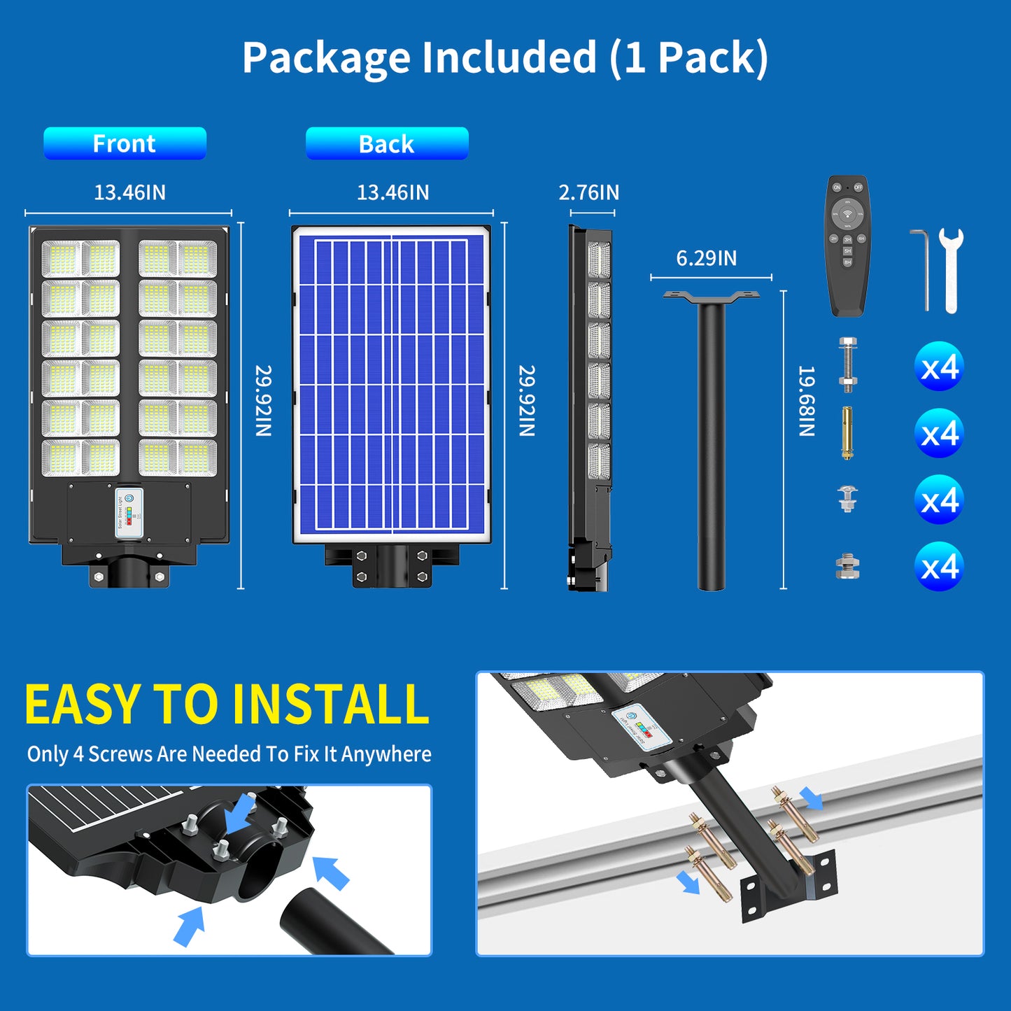 HYKENTE BC024 960LED SMD 5730 Solar Street Light