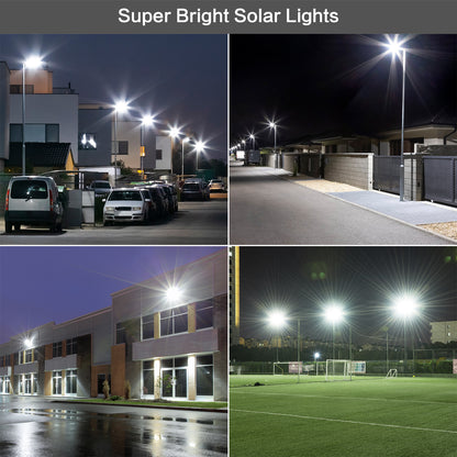 HYKENTE BD006 780LED SMD 2835 Aluminum Solar Street Lamp Black