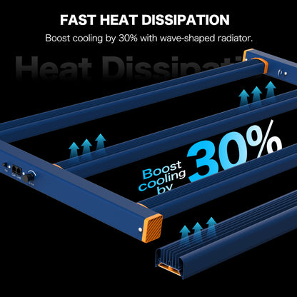 HYKENTE LC303 320W 3x3FT 4 Bars 1260pcs LED Plant Grow Light