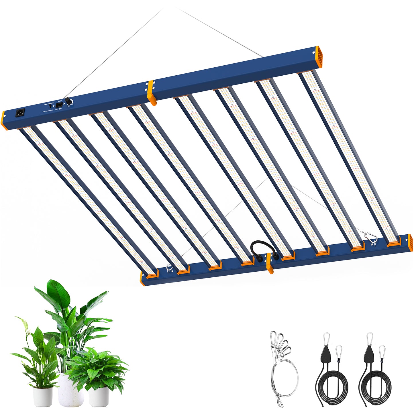 HYKENTE LC606 1000W 6x6FT 8 Bars 3160pcs LED Plant Grow Light